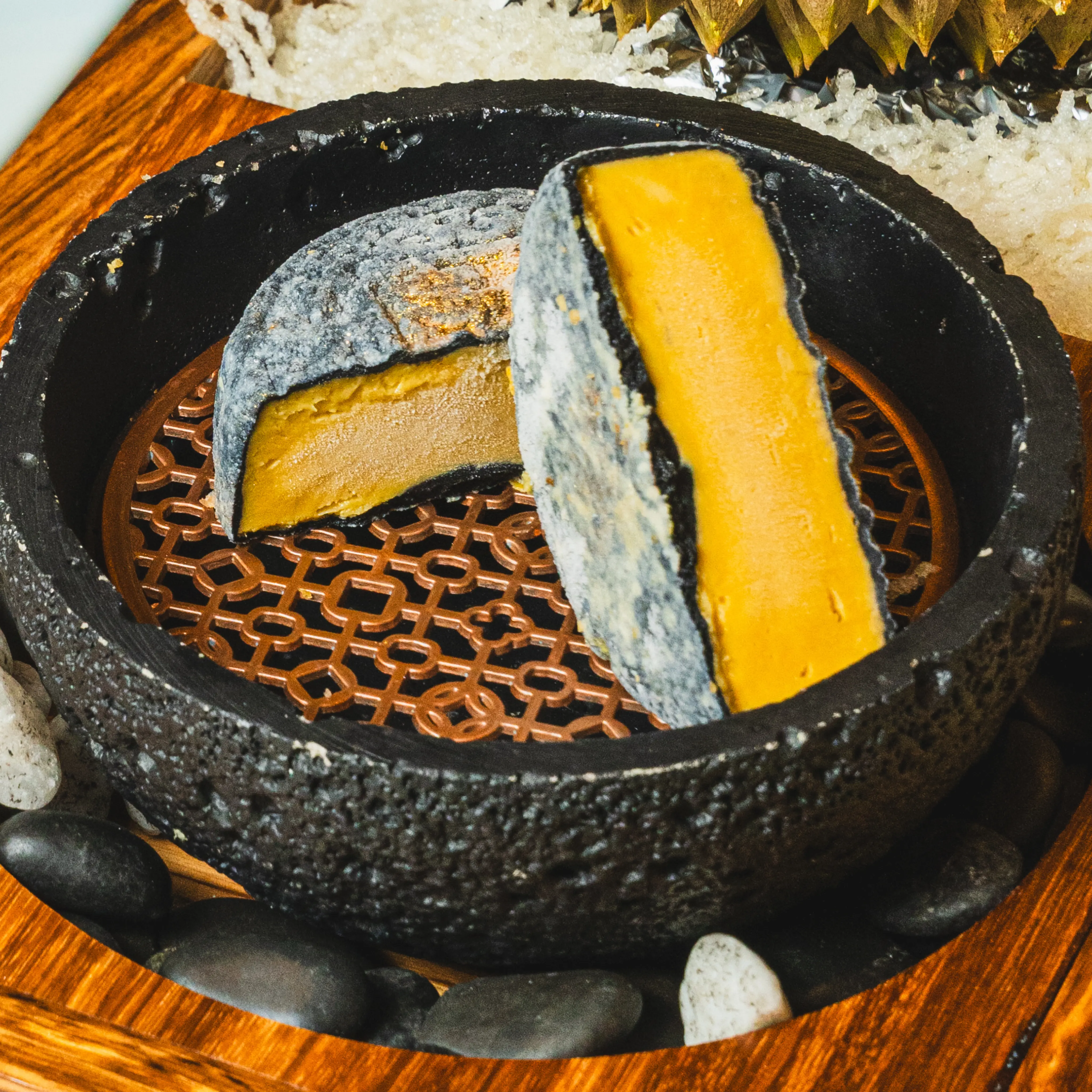 Durian Charcoal Mooncake